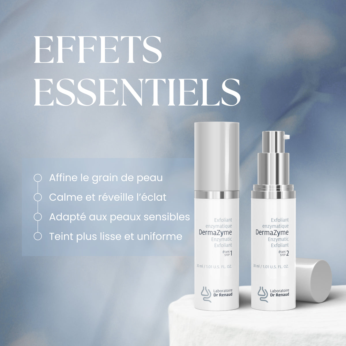 Dr Renaud – DermaZyme exfoliant enzymatique en deux étapes