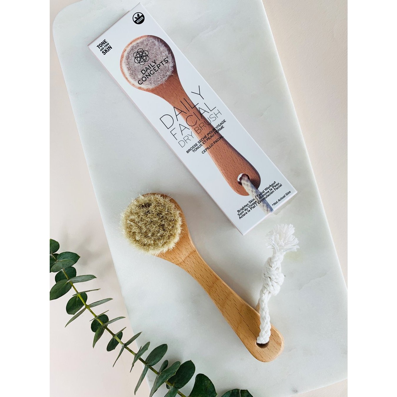 Brosse sèche pour visage végétalienne